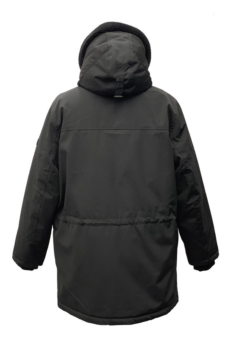 Weather Resistant Hooded Parka, Alternate, color, BLACK