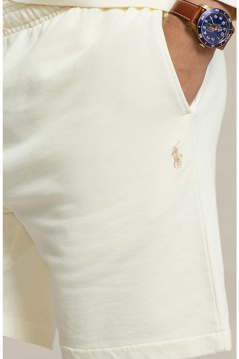 French Terry Drawstring Shorts, Alternate, color, CLUBHOUSE CREAM