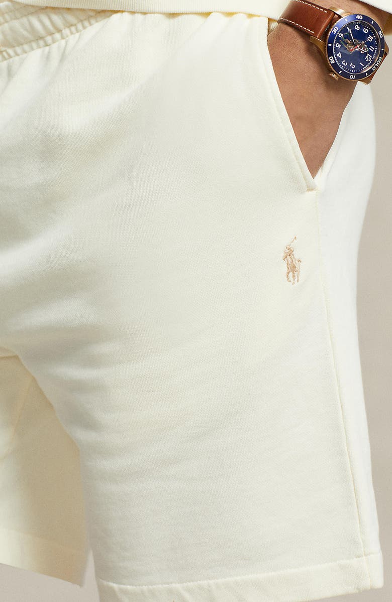 Polo Ralph Lauren French Terry Drawstring Shorts, Alternate, color, Clubhouse Cream