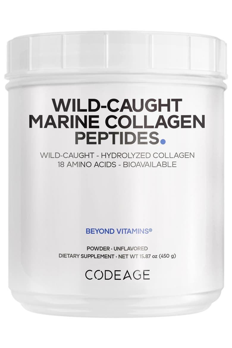 Marine Collagen Protein Powder Supplement, Main, color, White
