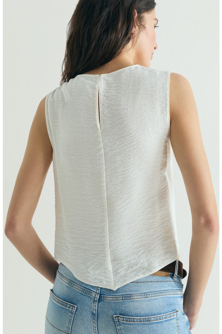 Asymmetrical Knot Top, Alternate, color, Ecru