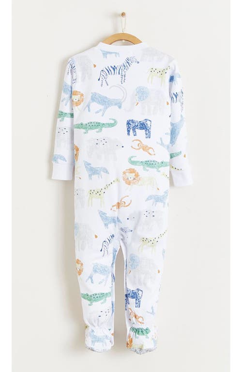 Babycottons Kenya Footie Snug Pajamas In Multicolor