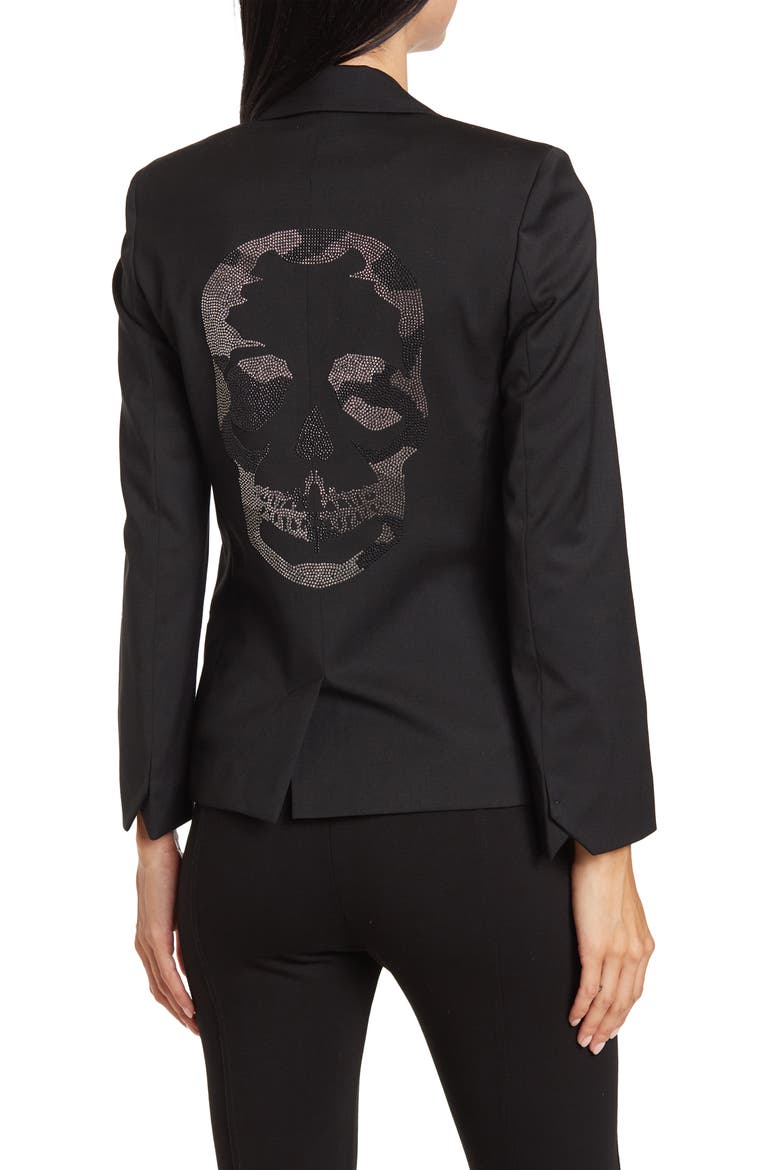 Vedy Strass Blazer, Alternate, color, NOIR