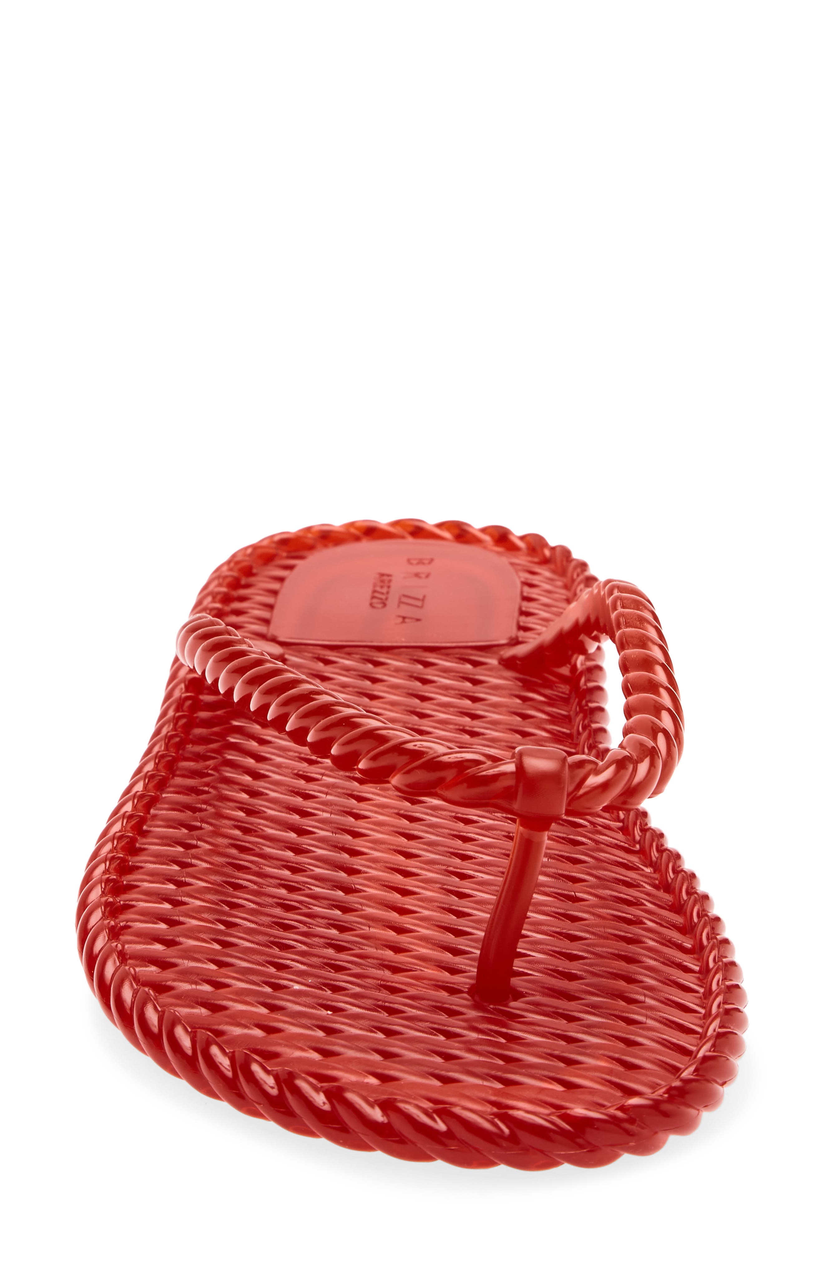 Jelly Flip Flop, Alternate, color, RED