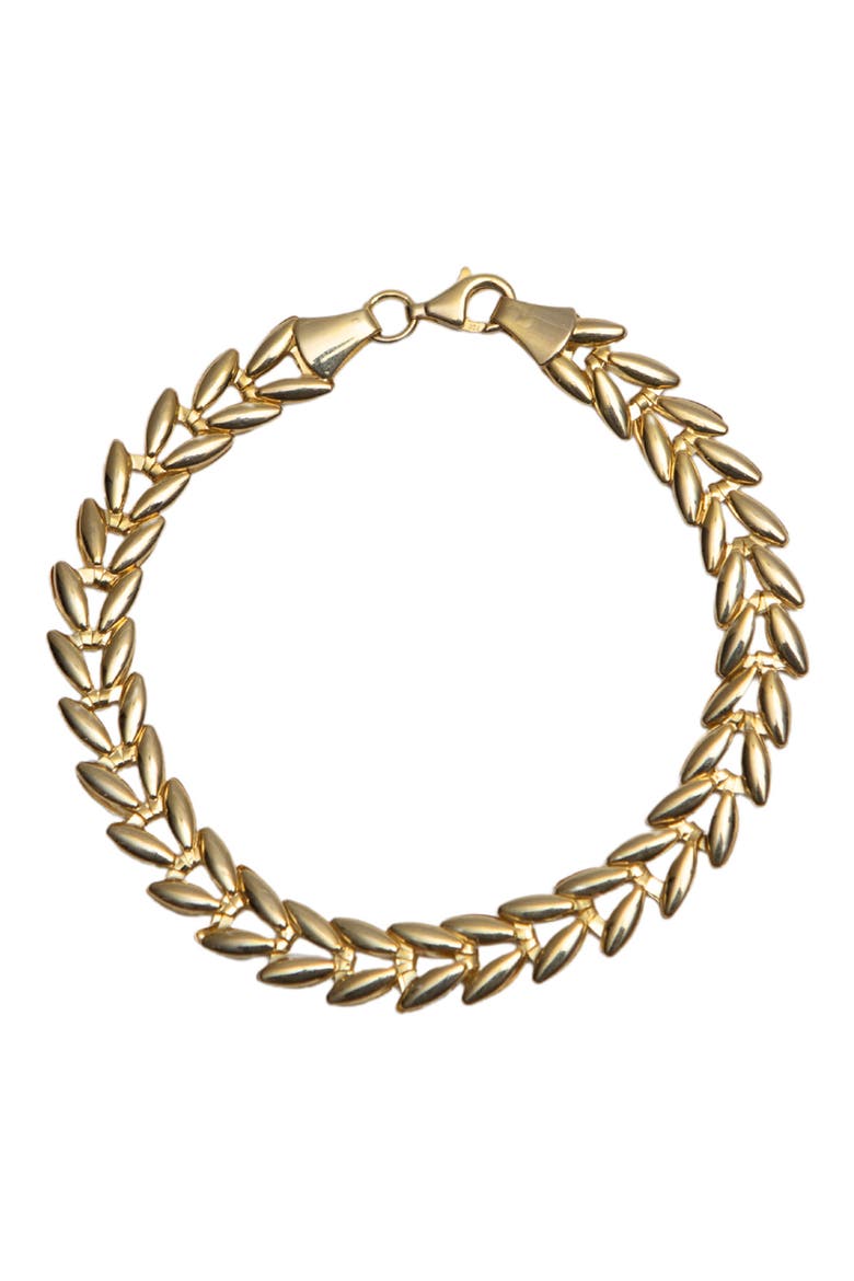 Chevron Chain Bracelet, Main, color, GOLD