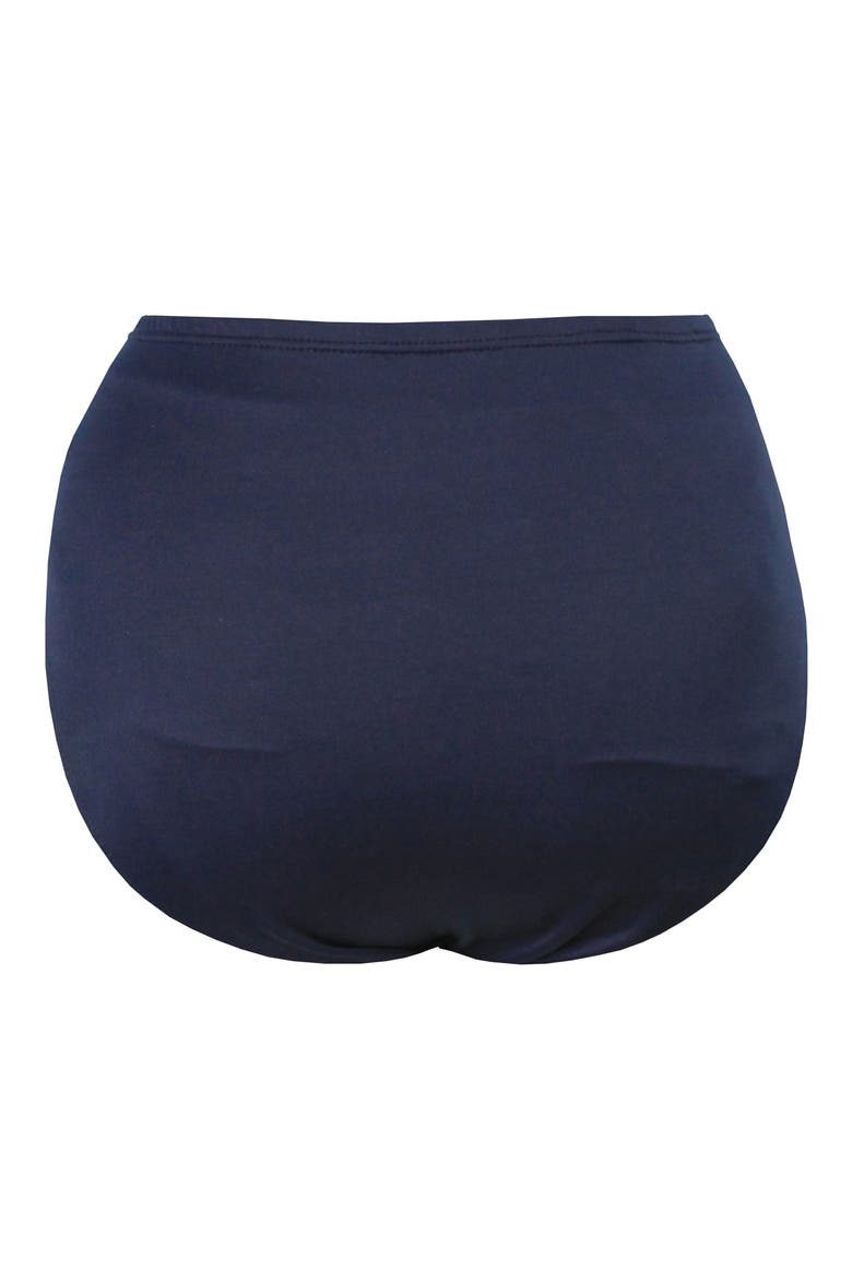 High Waist Swim Bottoms, Alternate, color, MIDNIGHT