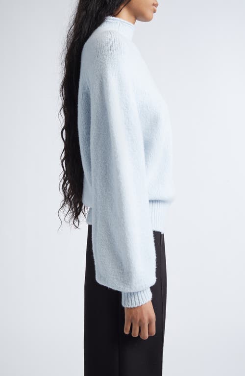 Proenza Schouler Cashmere Blend Funnel Neck Sweater In Blue