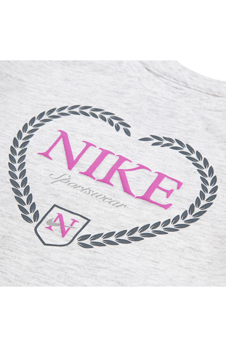 Nike Kids' Game Swoosh Match Boxy Graphic T-Shirt, Alternate, color, Birch Heather