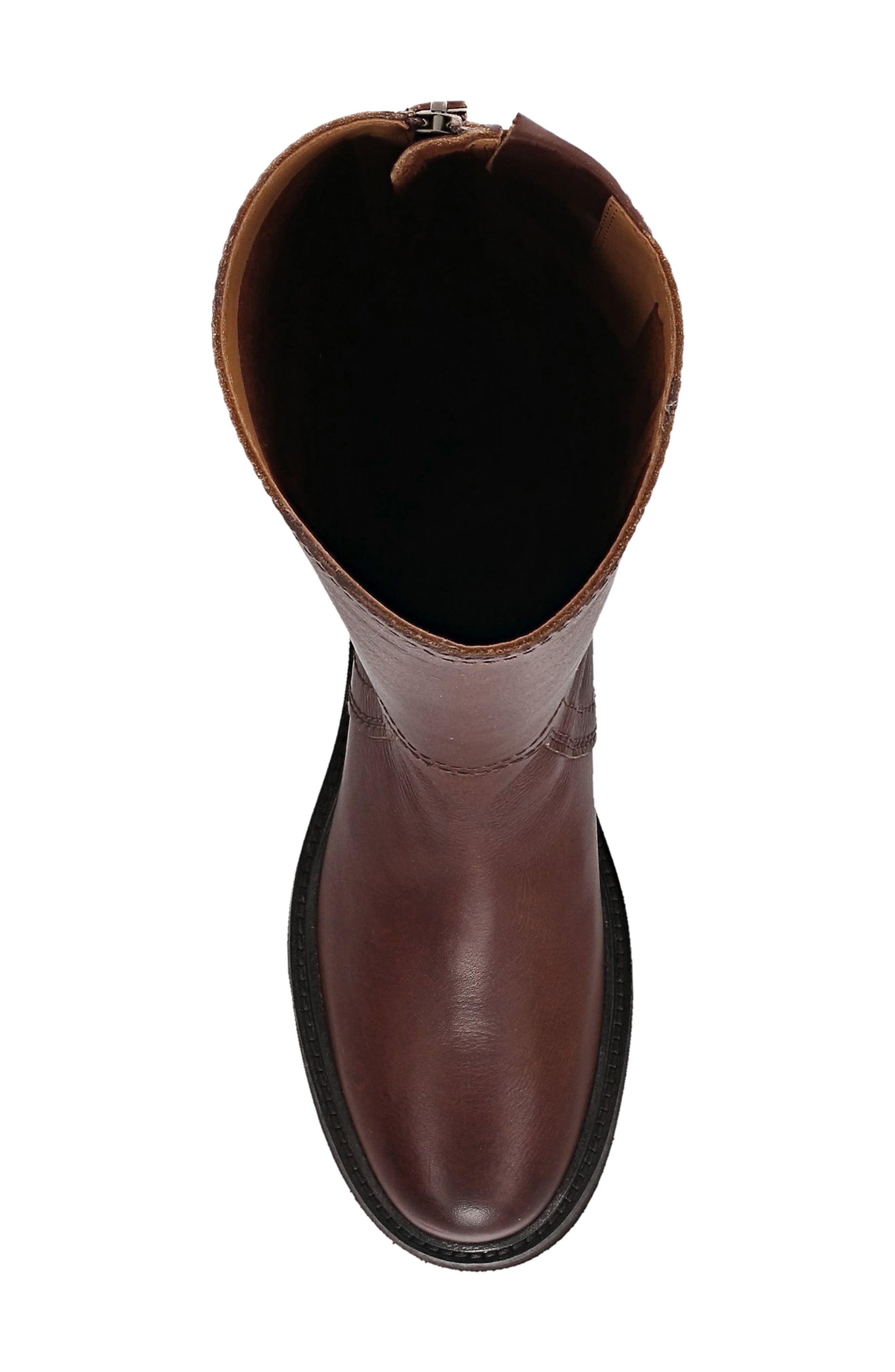 Phoebe Leather Tall Boot, Alternate, color, CHESTNUT