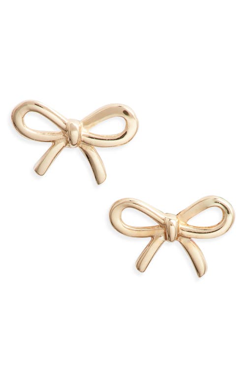 Set & Stones Bow Stud Earrings In Gold