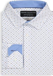 Report Collection 4X Stretch Slim Fit Neat Dress Shirt