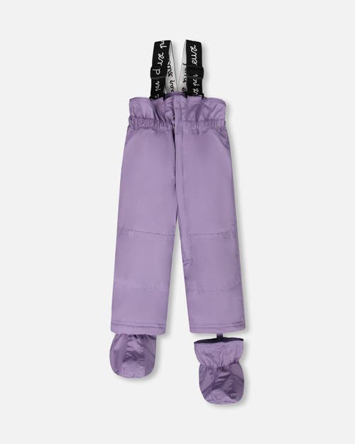 Deux Par Deux Two-piece Play Snowsuit In Purple