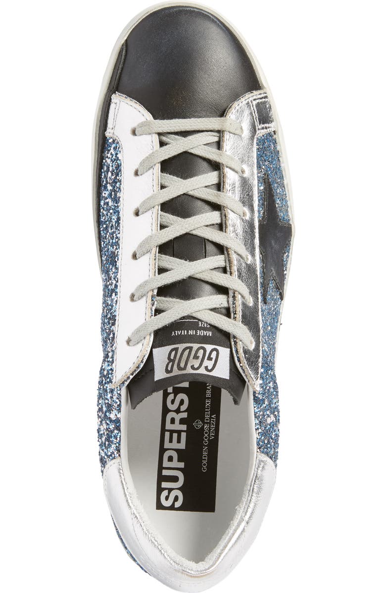 Golden Goose Superstar Glitter Sneaker, Alternate, color,