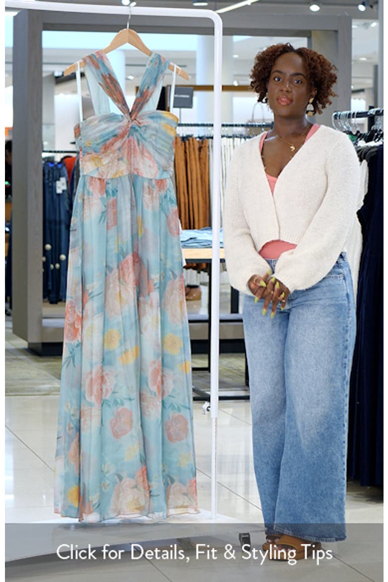Xyla Floral Off the Shoulder Gown video