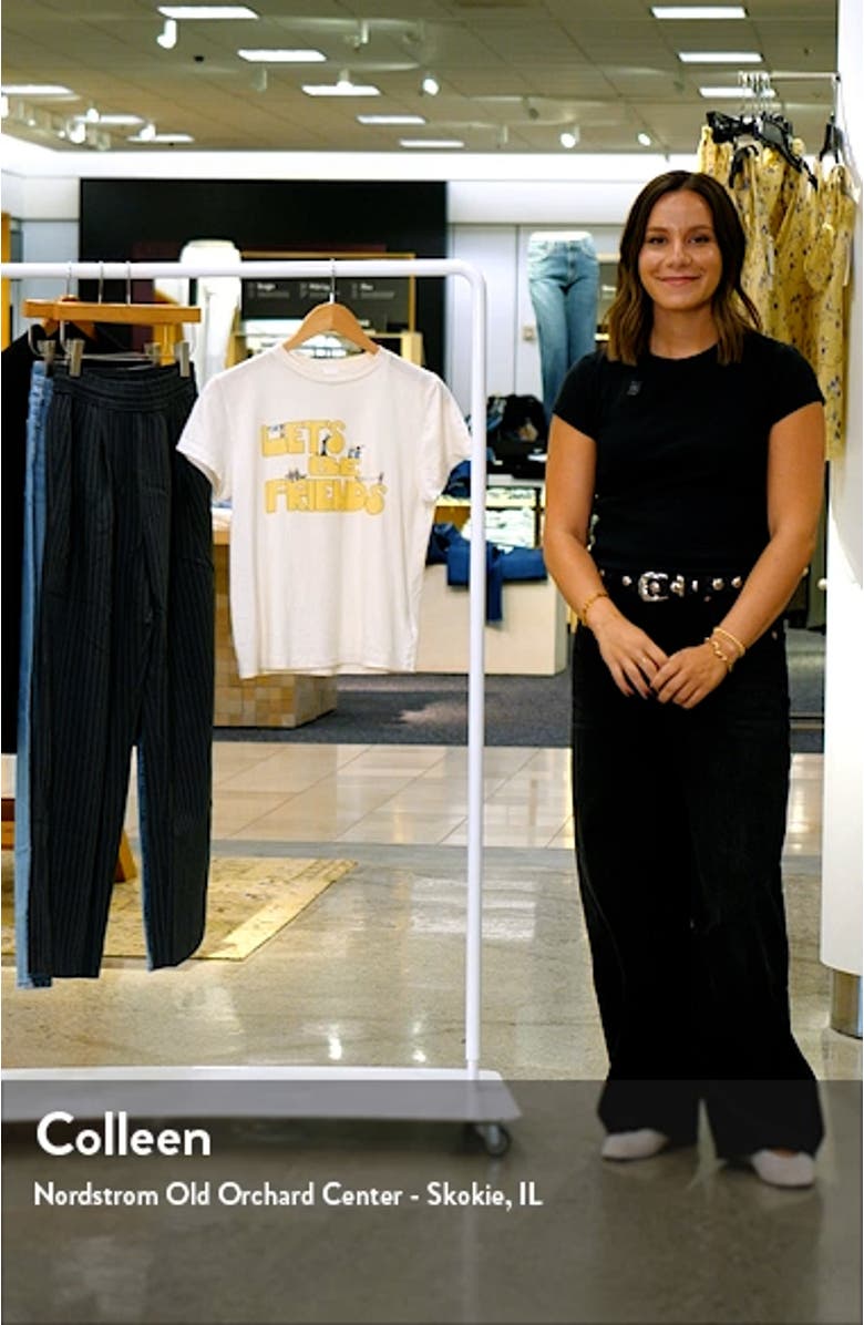 Let's Be Friends Cotton Graphic T-Shirt, sales video thumbnail