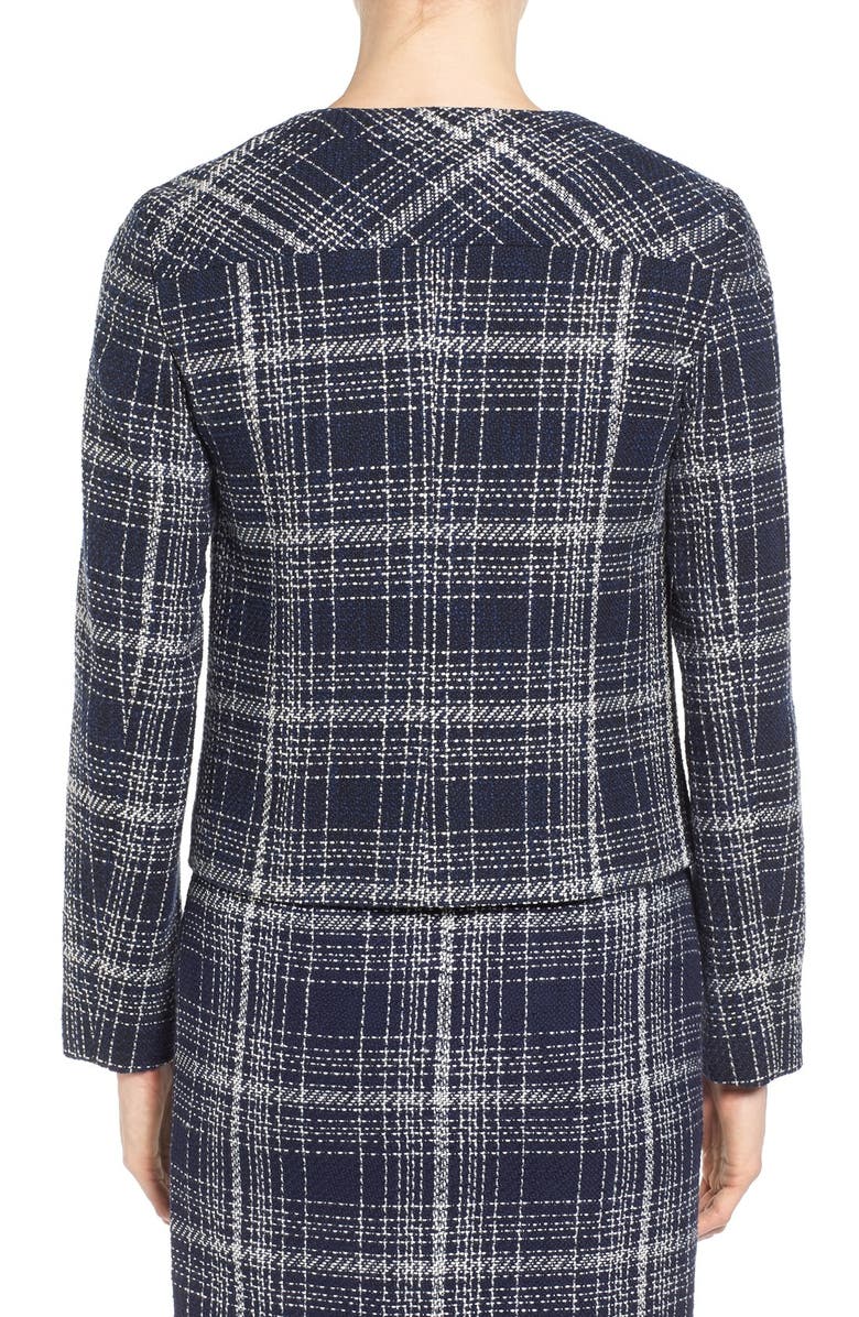 Halogen<sup>®</sup> Zip Front Tweed Jacket, Alternate, color, 