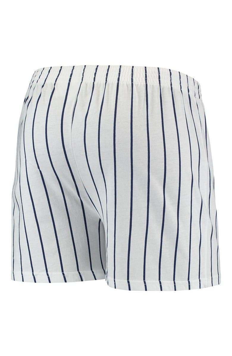 CONCEPTS SPORT Men's Concepts Sport White/Navy Chicago White Sox Vigor Pinstripe Boxer Shorts, Alternate, color, White