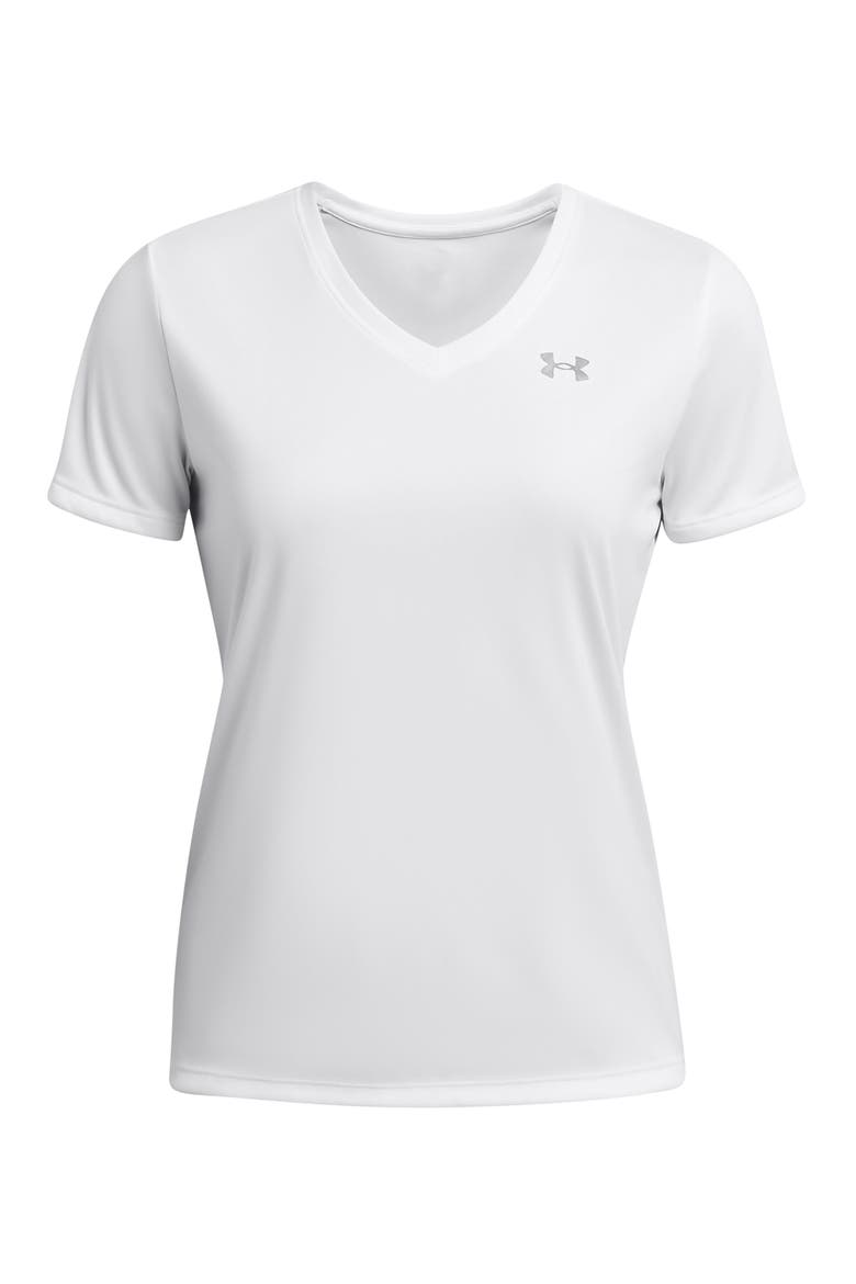 Velocity Solid V-Neck T-Shirt, Alternate, color, WHITE