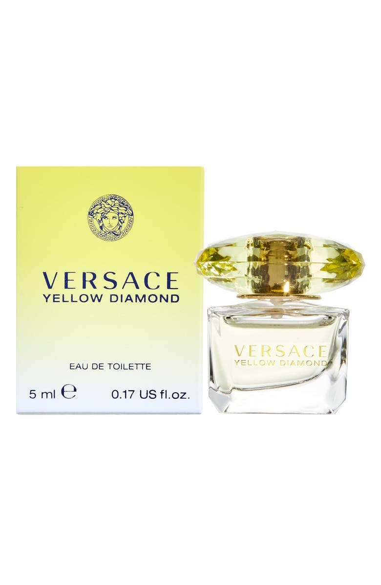 Versace Deluxe Size Yellow Diamond Mini Eau de Toilette, Alternate, color, 
