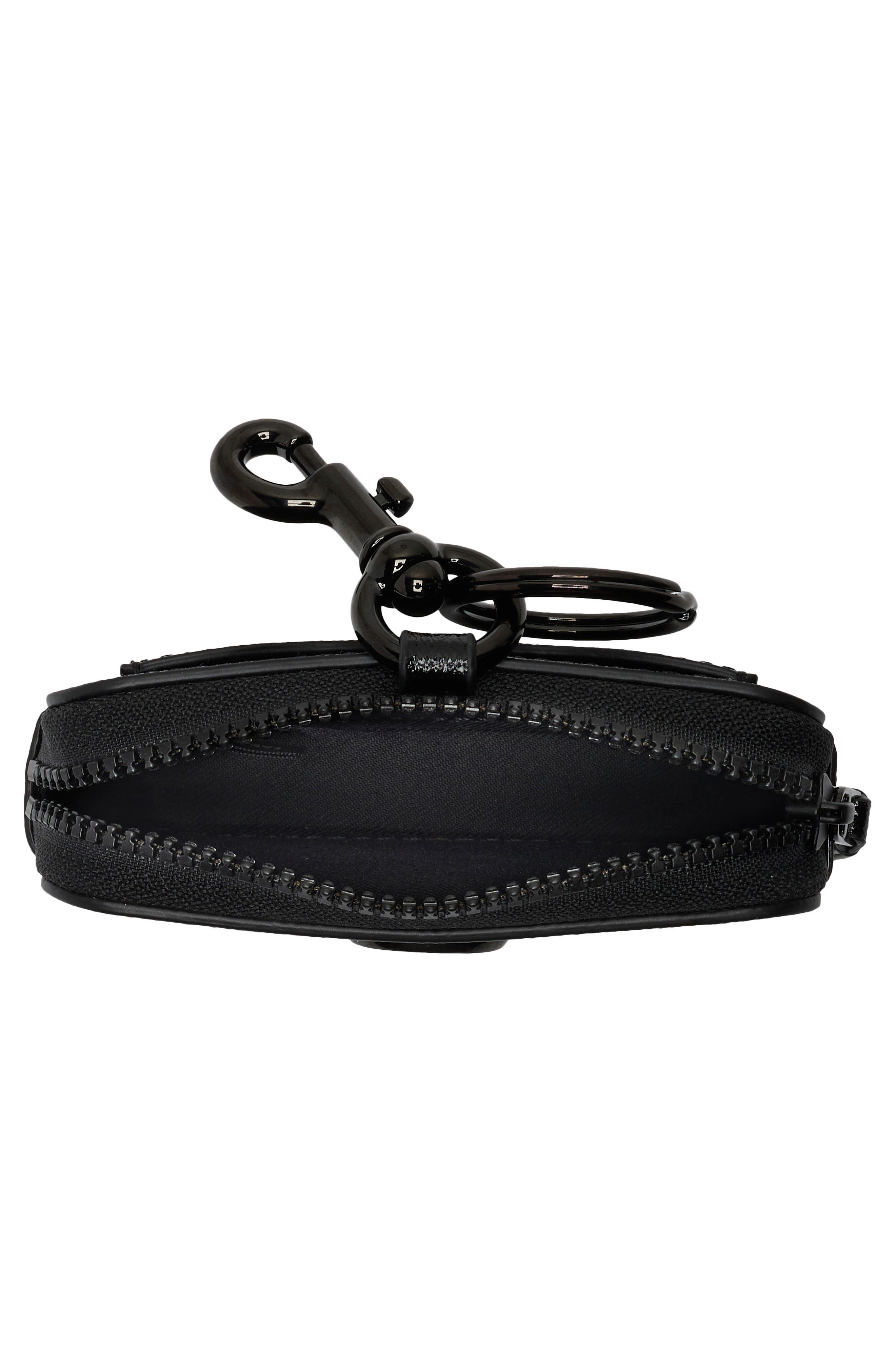 The Nano Snapshot Charm Pouch, Alternate, color, BLACK