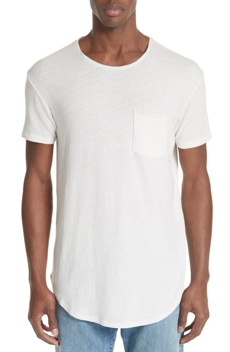 R13 Pocket T-Shirt, Main, color, White