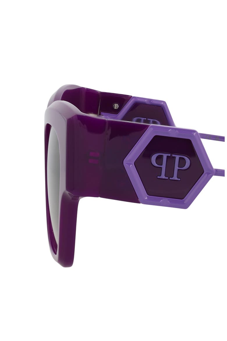 53mm Square Sunglasses, Alternate, color, VIOLET VIOLET SMOKE
