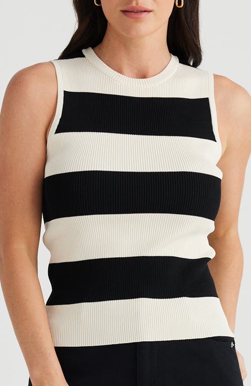 BRAVE + TRUE BRAVE+TRUE TORI STRIPE SLEEVELESS SWEATER 