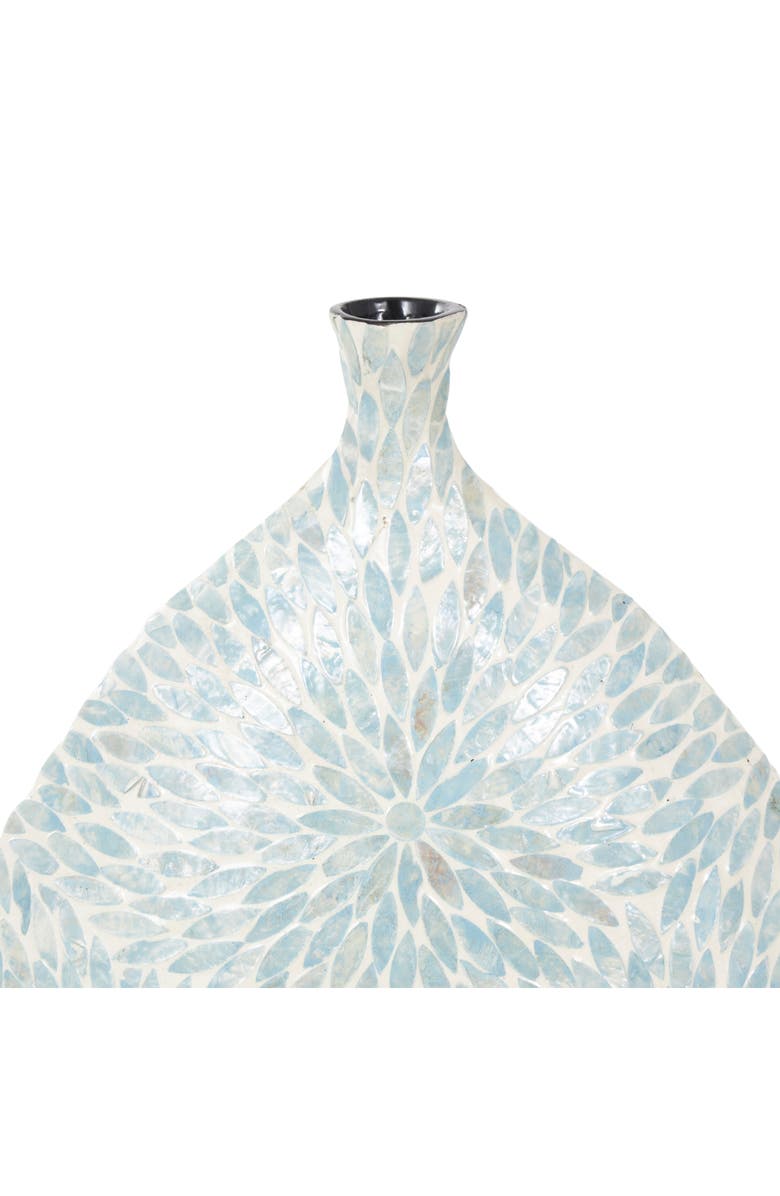 VIVIAN LUNE HOME Mother of Pearl Vase, Alternate, color, Light Blue