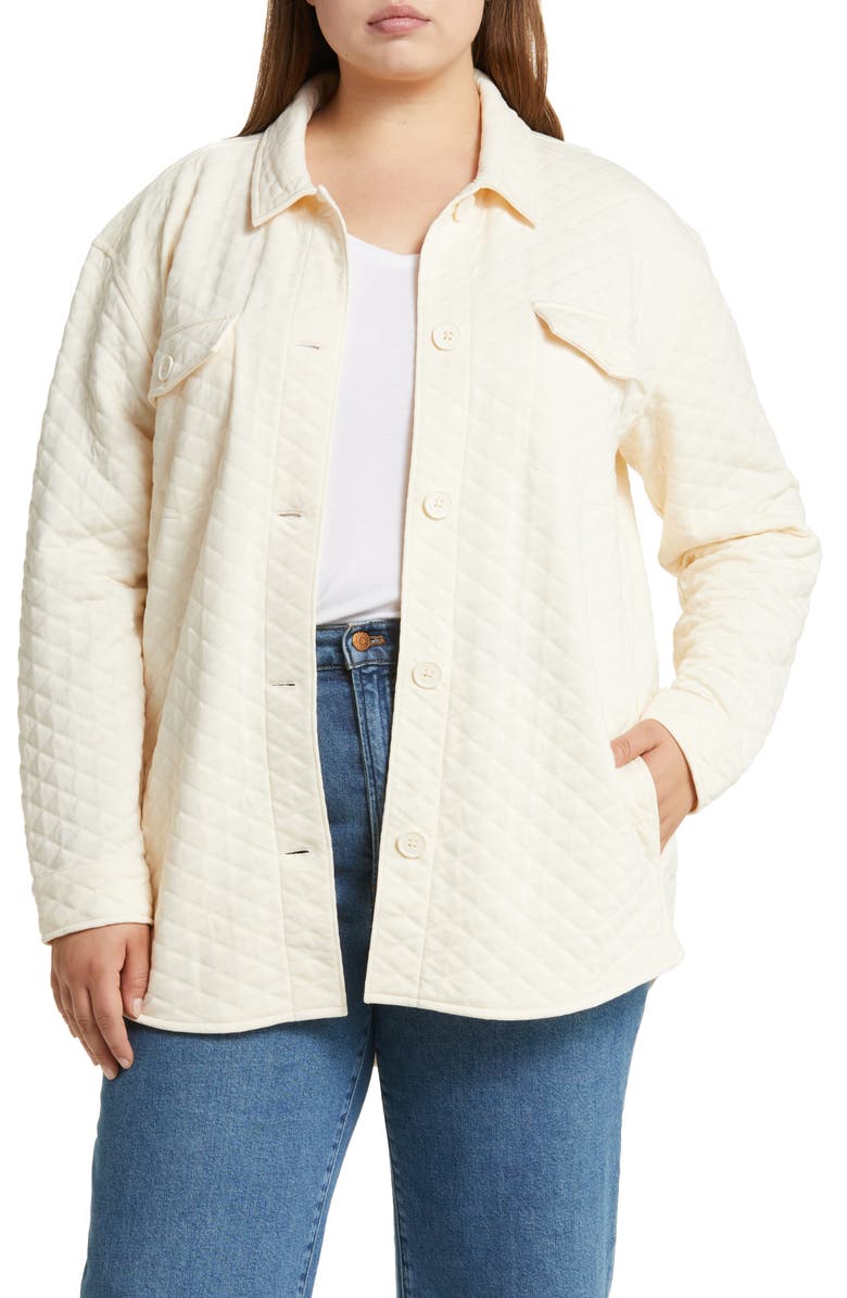 Caslon<sup>®</sup> Quilted Shacket, Main, color, 