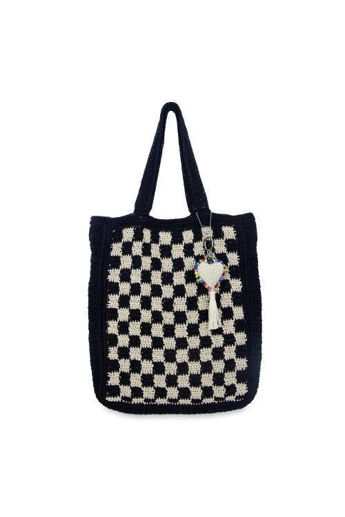 The Sak Lanie Market Tote Hand Crochet Bag In Black