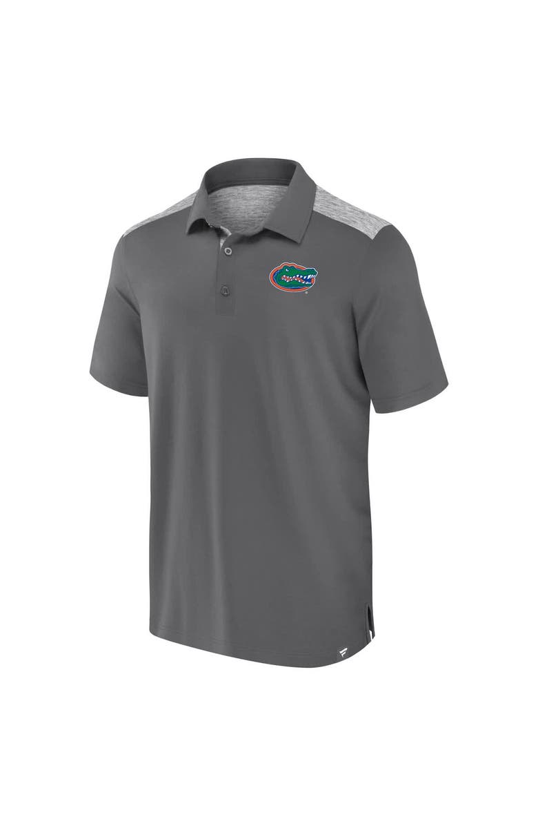FANATICS Men's Fanatics Gray Florida Gators Iconic Brushed Blocked Polo, Alternate, color, Gray