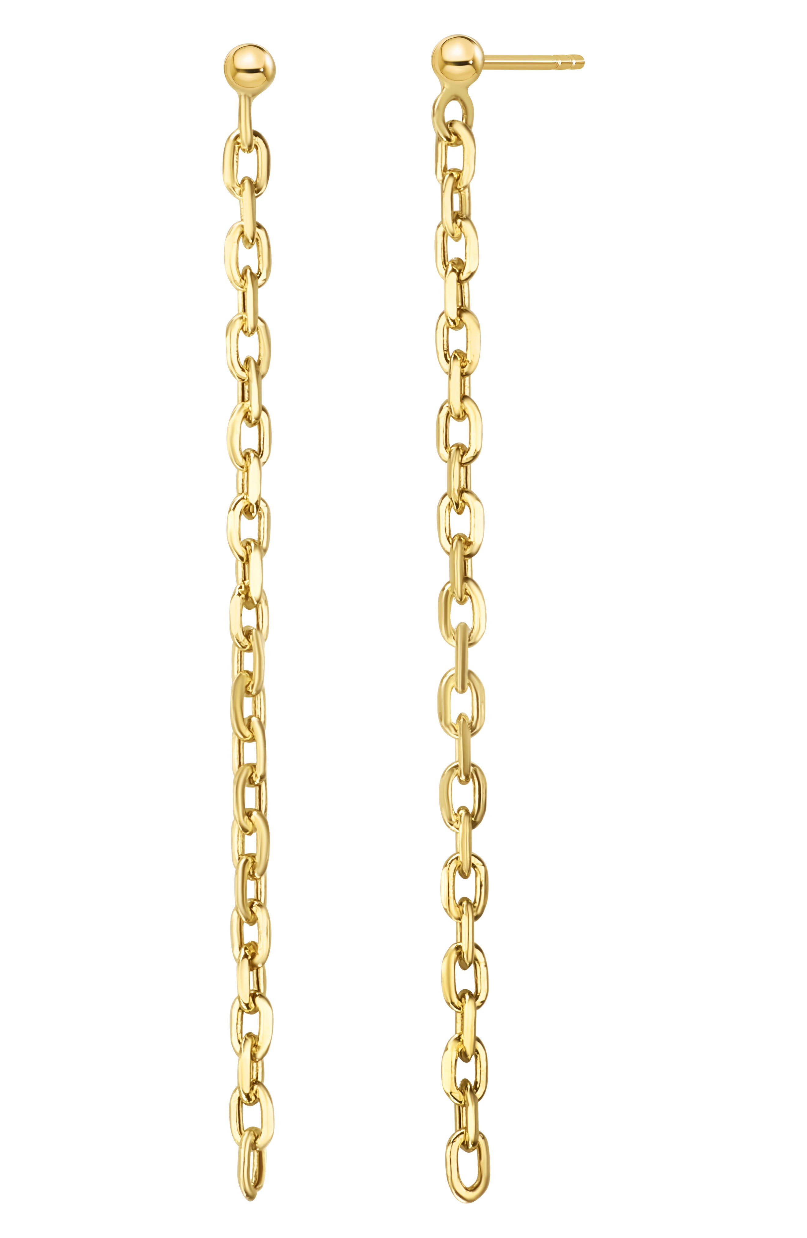 Bony Levy 14K Gold Chain Drop Earrings