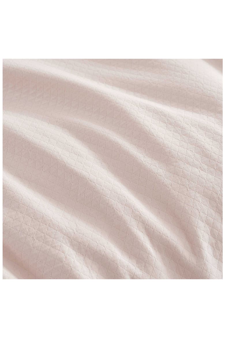 Signature Scallop Solid Pique Duvet Set, Alternate, color, PEARL PEACH