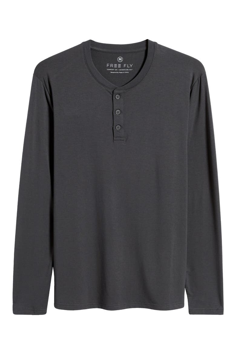 Flex Performance Henley, Alternate, color, BLACK SAND