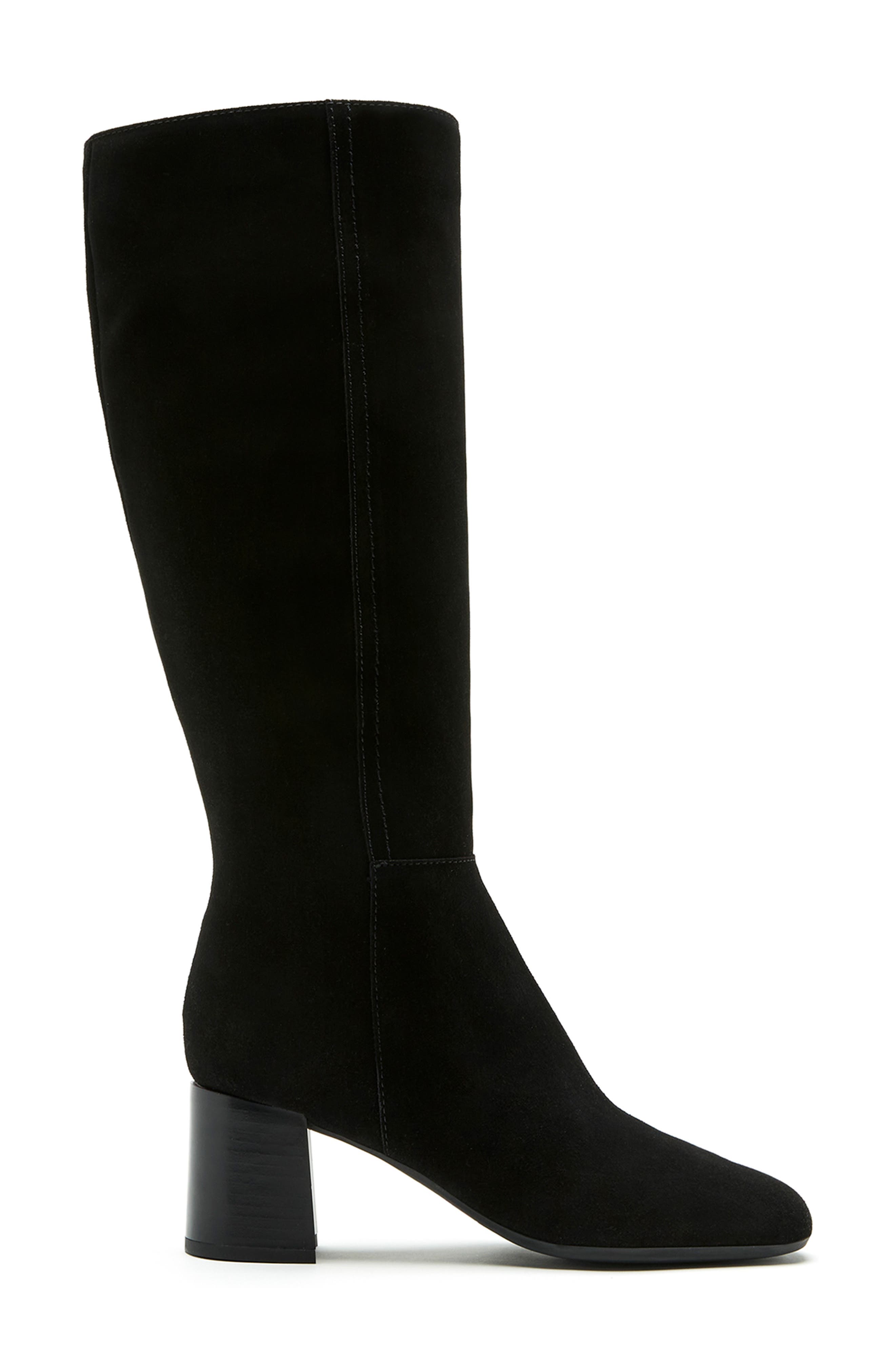 La Canadienne Kammie City Dry<sup>™</sup> Waterproof Knee High Boot, Alternate, color, Black Suede