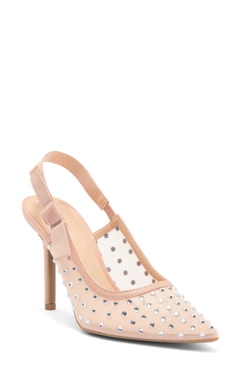 Calista Crystal Embellished Slingback Pump (Women)