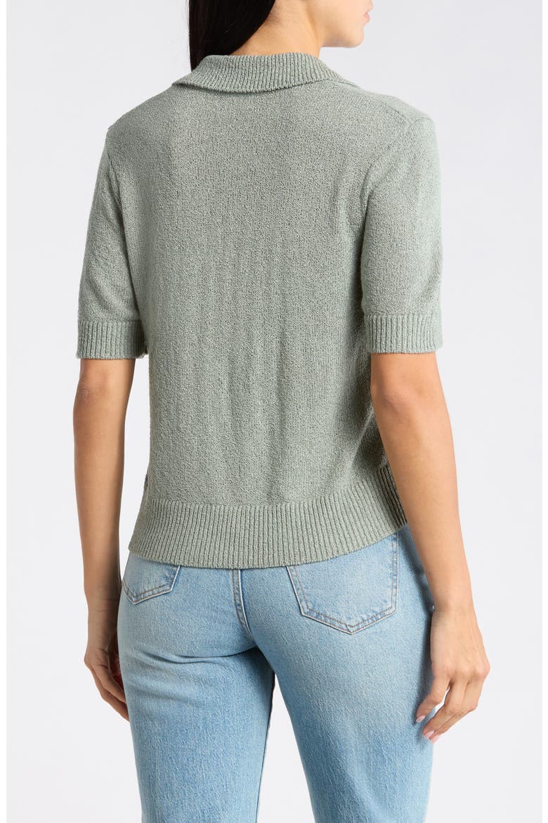 Slub Collared Sweater, Alternate, color, ICEBERG