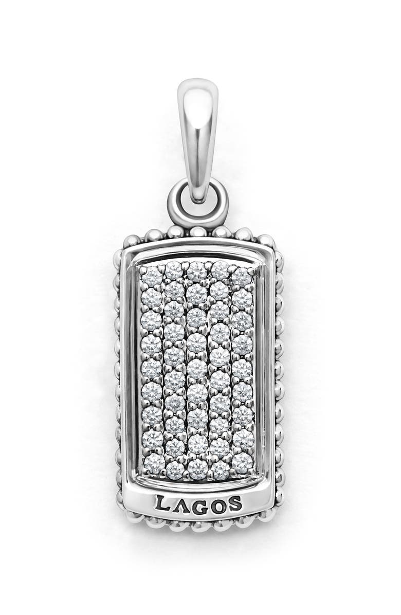 LAGOS Men's Anthem Diamond Tag Amulet, Main, color,