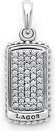 LAGOS Men's Anthem Diamond Tag Amulet