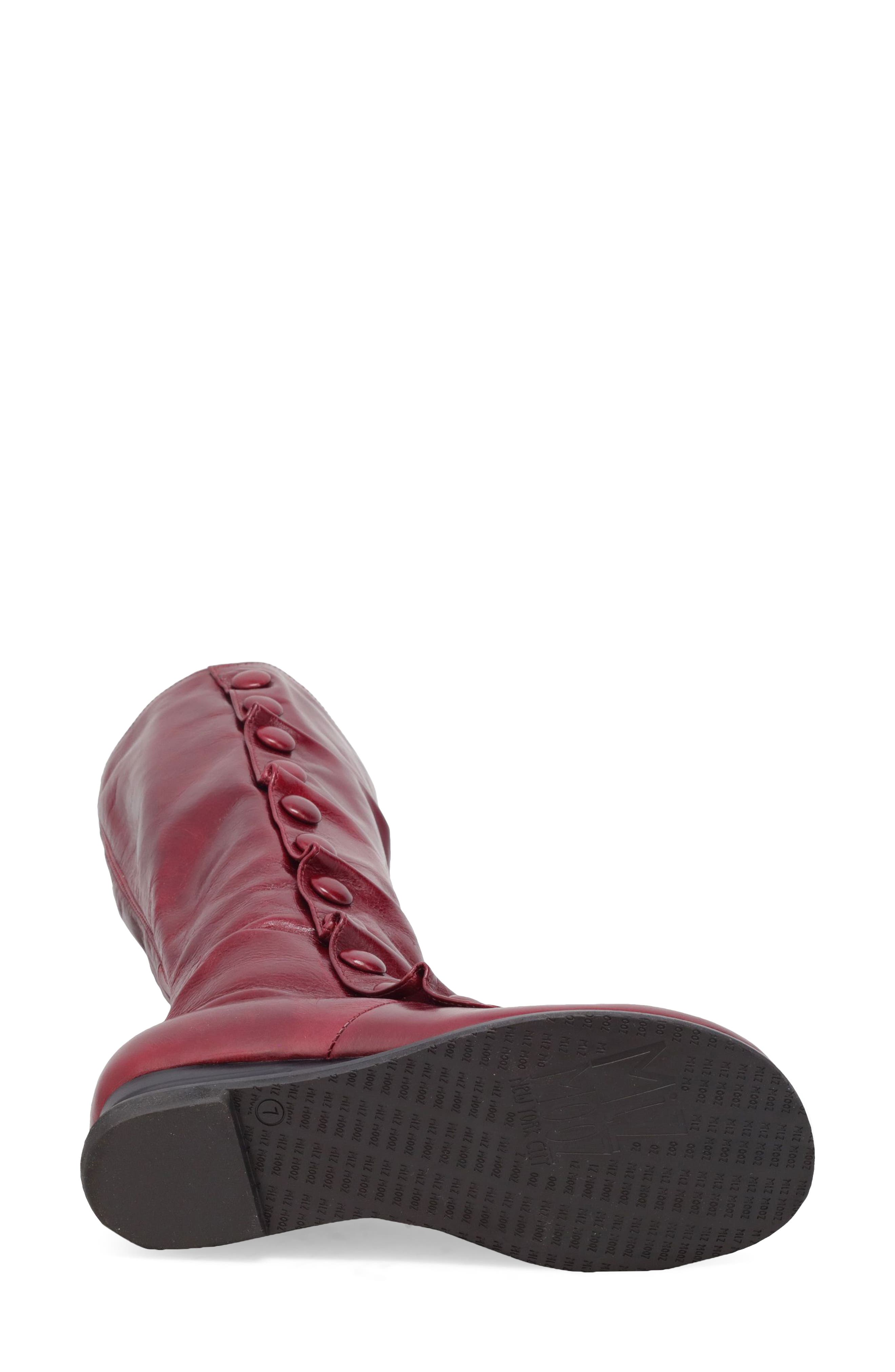 Bobbie Mid Calf Boot, Alternate, color, RUBY