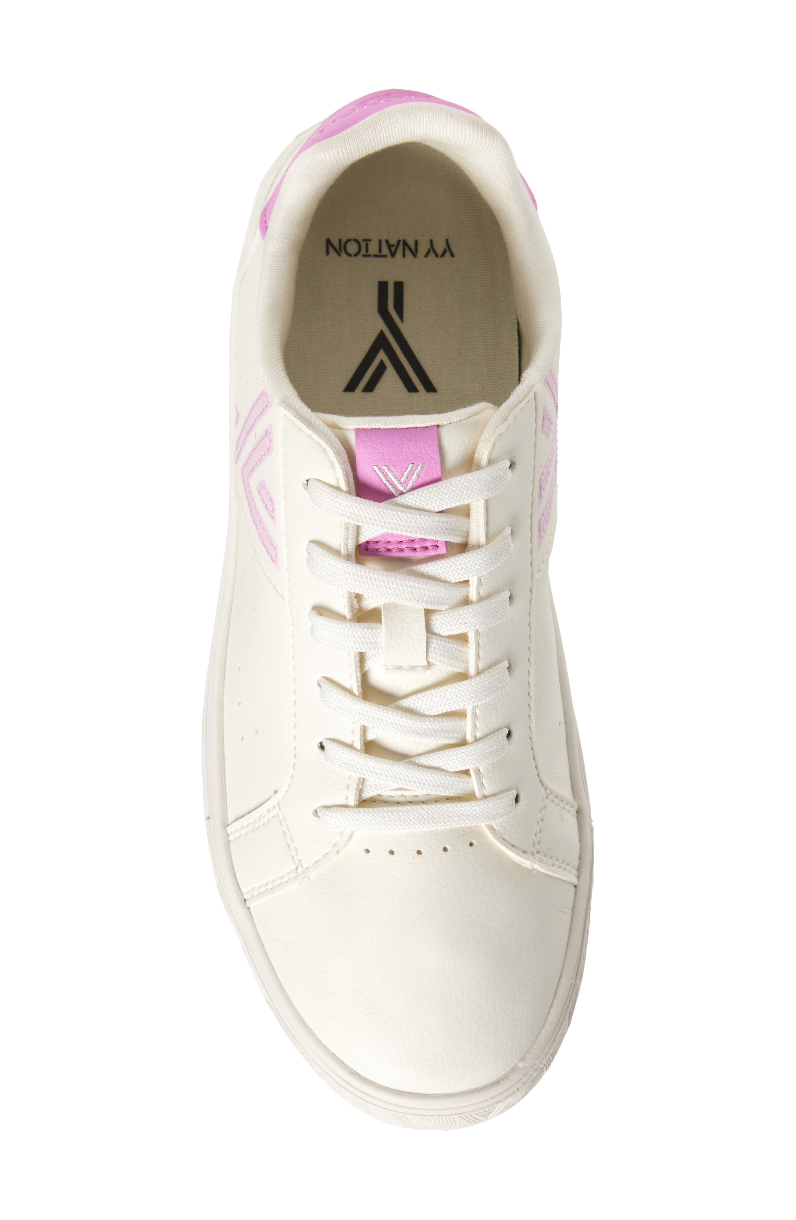 Fractus Cactus Sneaker, Alternate, color, WHITE PASTEL PINK FUCHSIA