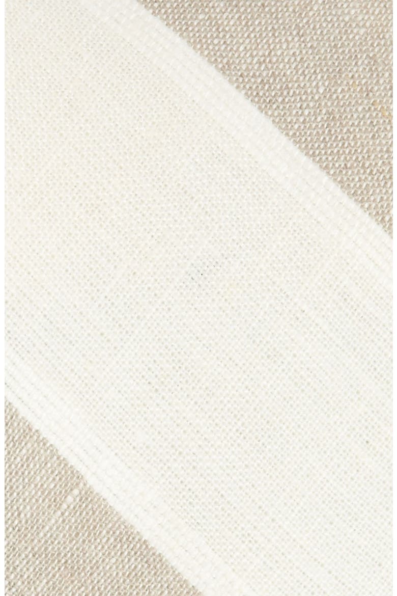 Woven Linen Tie, Alternate, color, KHAKI/ CREAM