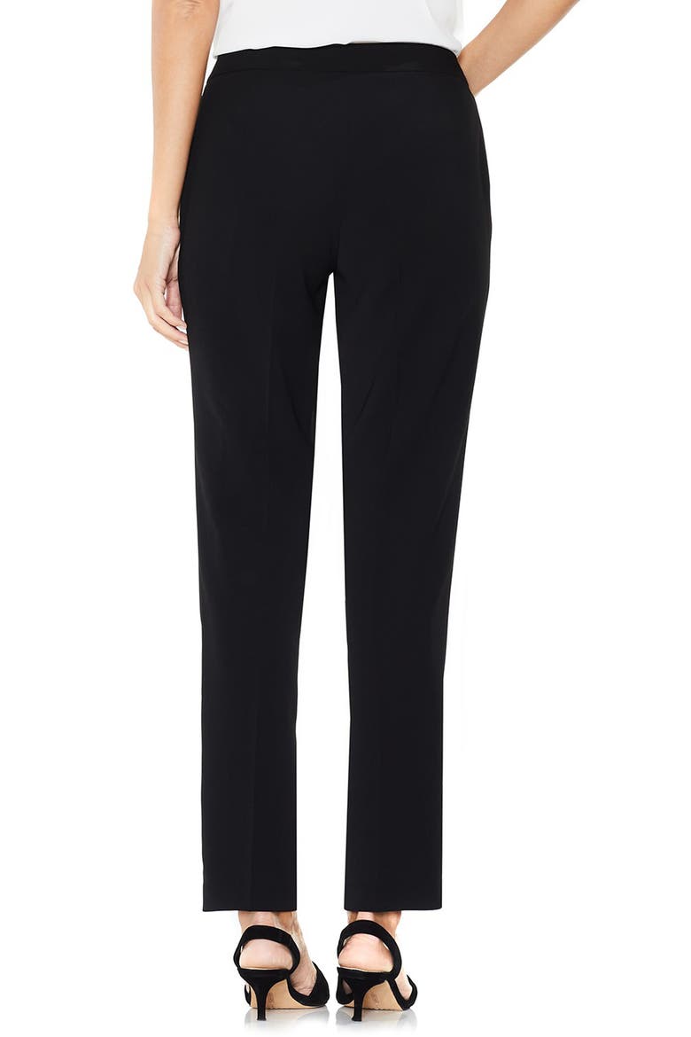 Textured Skinny Ankle Pants, Alternate, color, RICH BLACK