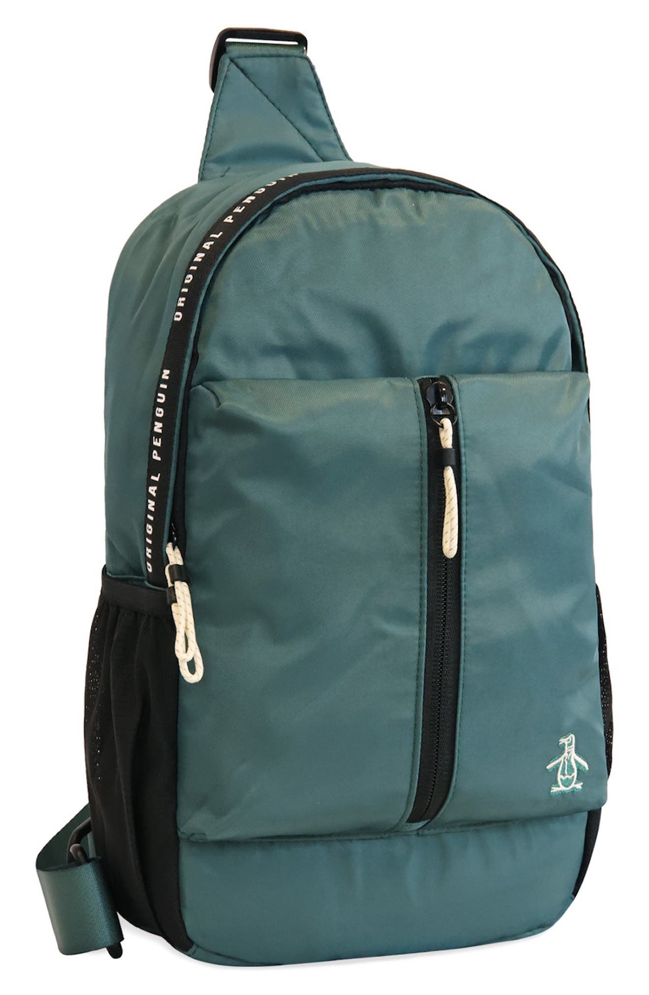 Original Penguin Large Sport Crossbody Bag, Alternate, color, Sea Pine