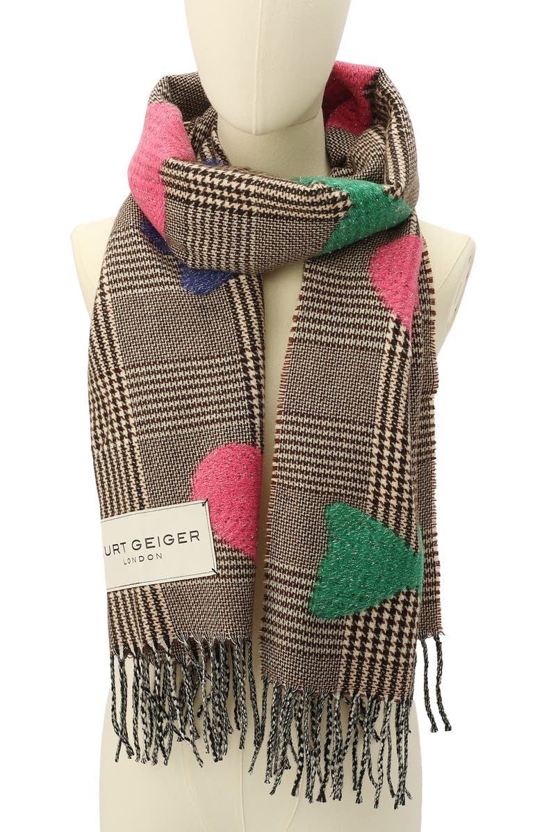 Kurt Geiger London Icon Scarf, Alternate, color, Black