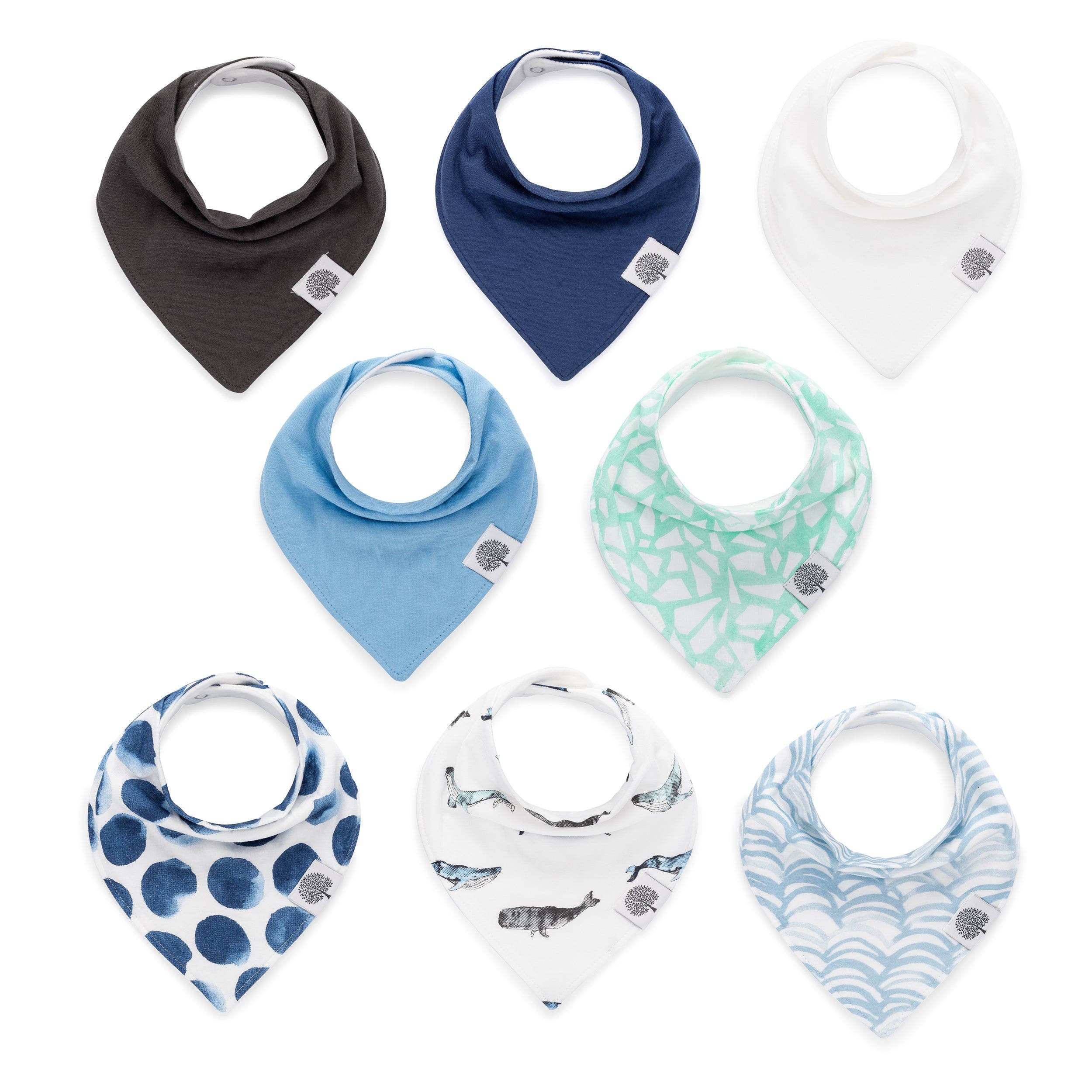 Parker Baby Co. Bandana Bib Set in Arctic 