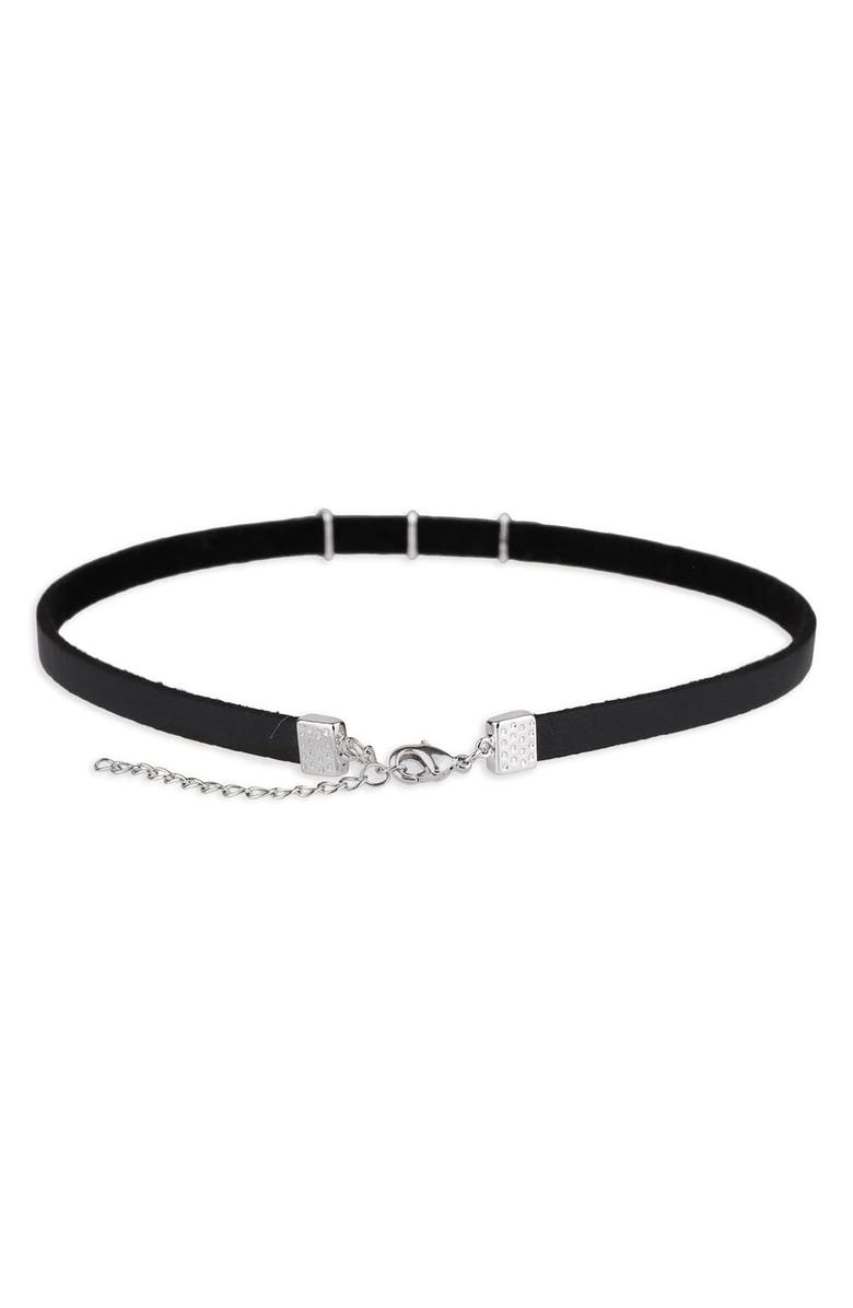 SAACHI Western Chic Charm Choker Necklace, Alternate, color, Black