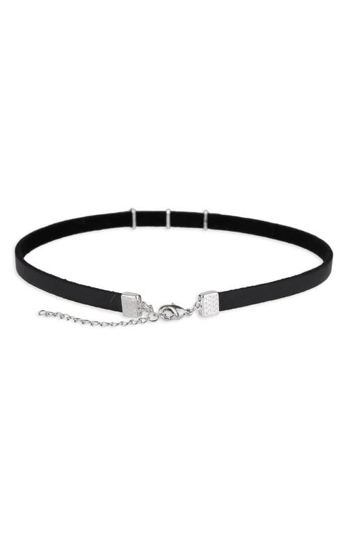 Saachi Western Chic Charm Choker Necklace In Black