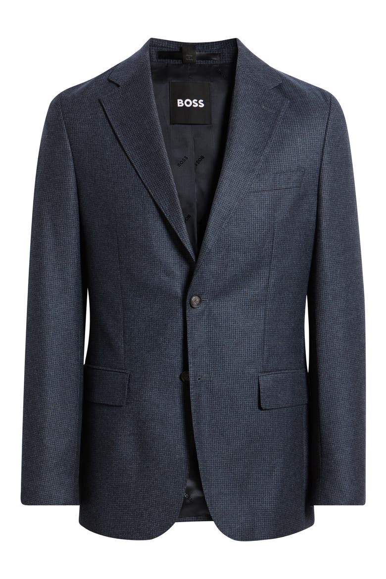 Wool Suit Jacket, Alternate, color, DARK BLUE