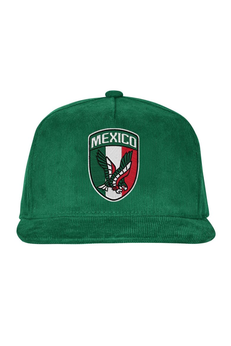 Men's Outerstuff  Green Mexico National Team FIFA World Cup 2026 Corduroy Snapback Hat, Alternate, color, Green